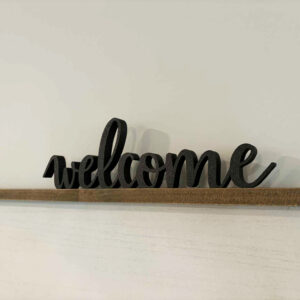 Letrero decorativo "Welcome"